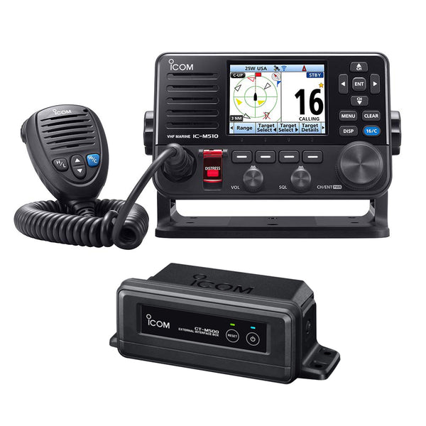 Icom M510 VHF Bundle w/CT-M500 Wireless Interface Box f/NMEA 2000 [M510 11+CTM500 11]